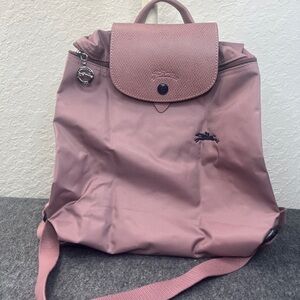 LONGCHAMP Le Pliage Club Nylon Travel Backpack Antique Pink